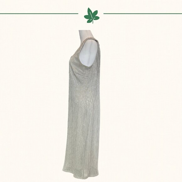 R&M Richards Metallic Champagne Dress & Jacket Set - Size 12 - Picture 4 of 13